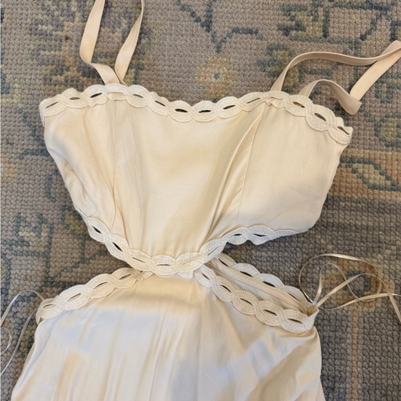 Mango Cream Maxi Dress - Picture 3 of 4